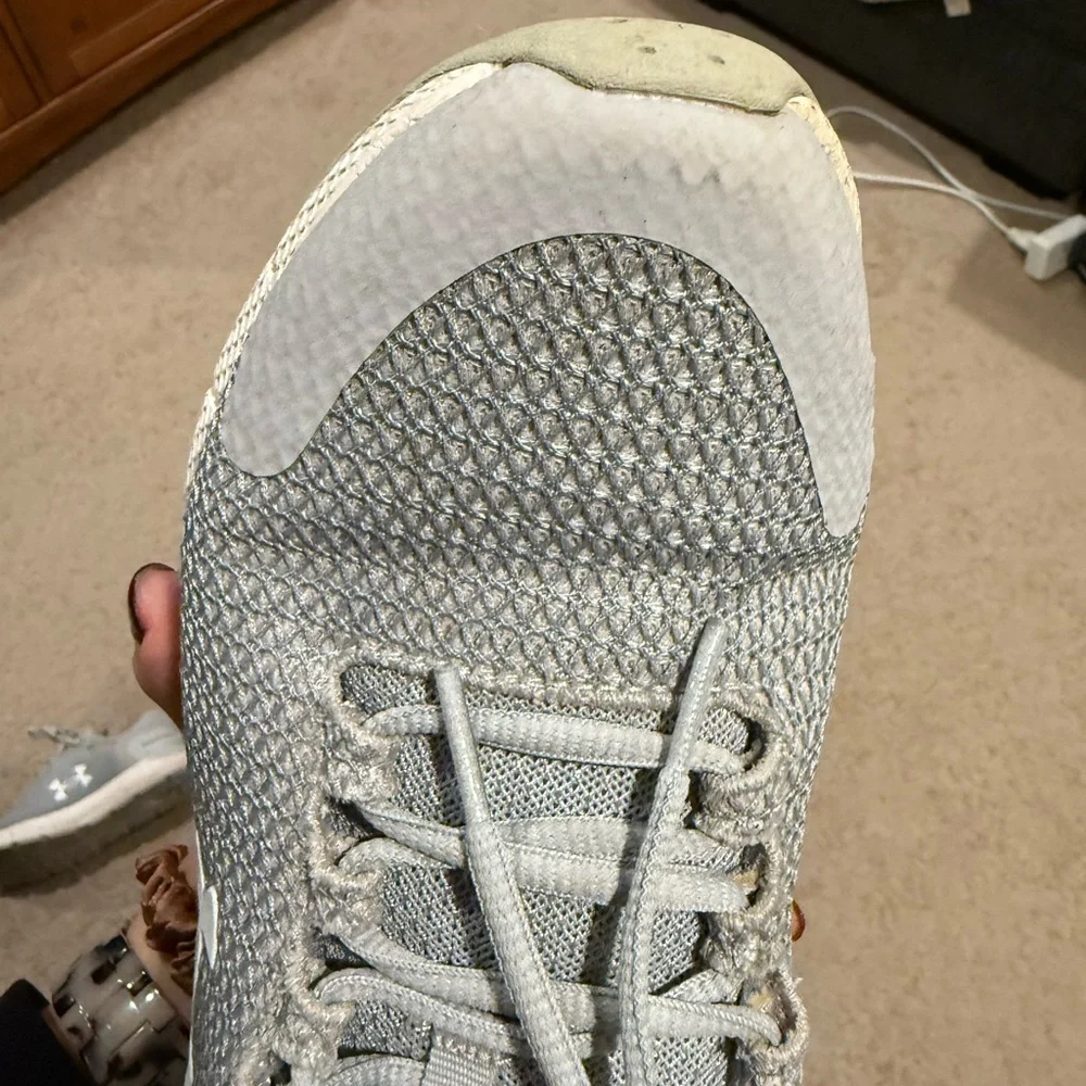 Under Armour Women's Light Gray Sneakers - Picture 4 of 7